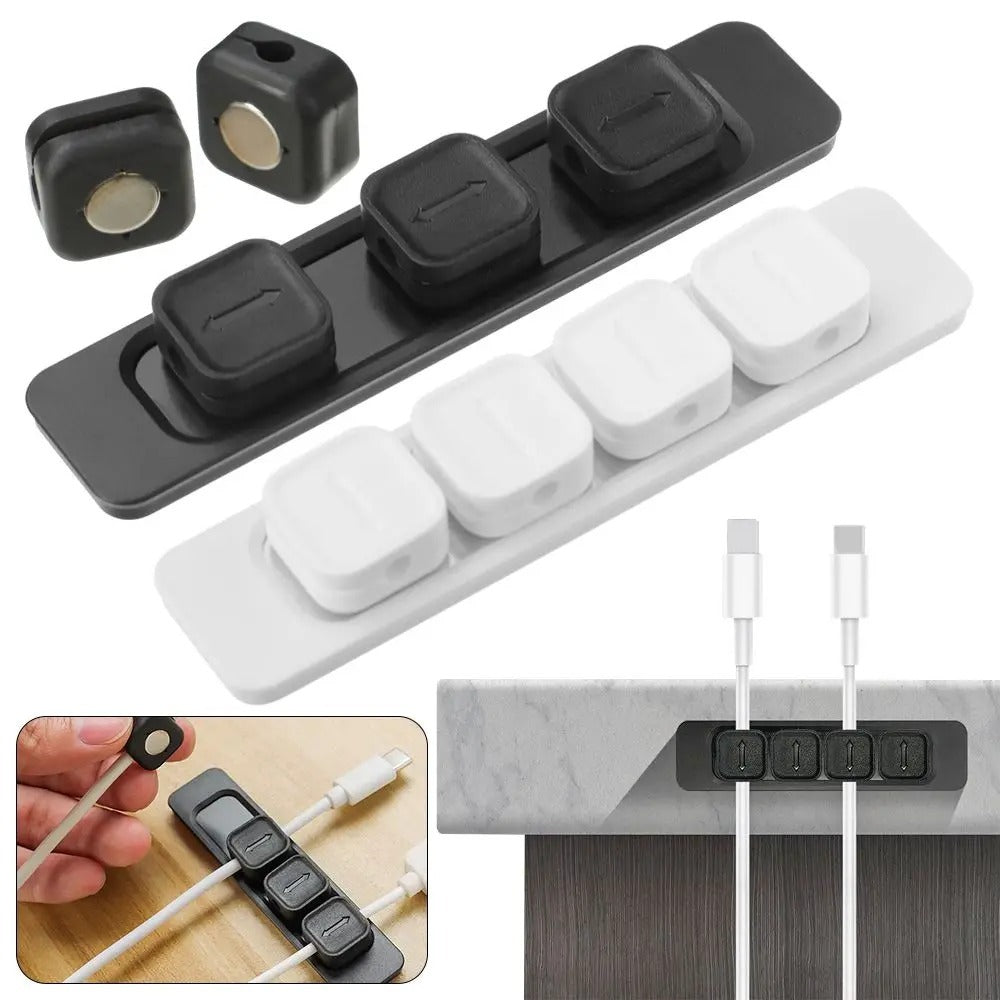 Desktop Magnetic Cable Holder Cord