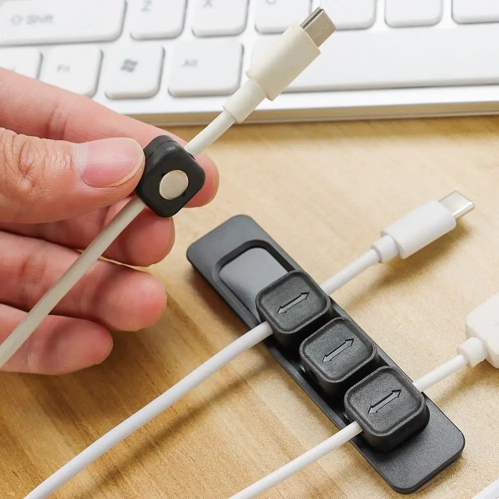 Desktop Magnetic Cable Holder Cord